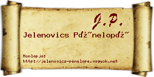 Jelenovics Pénelopé névjegykártya