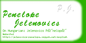 penelope jelenovics business card